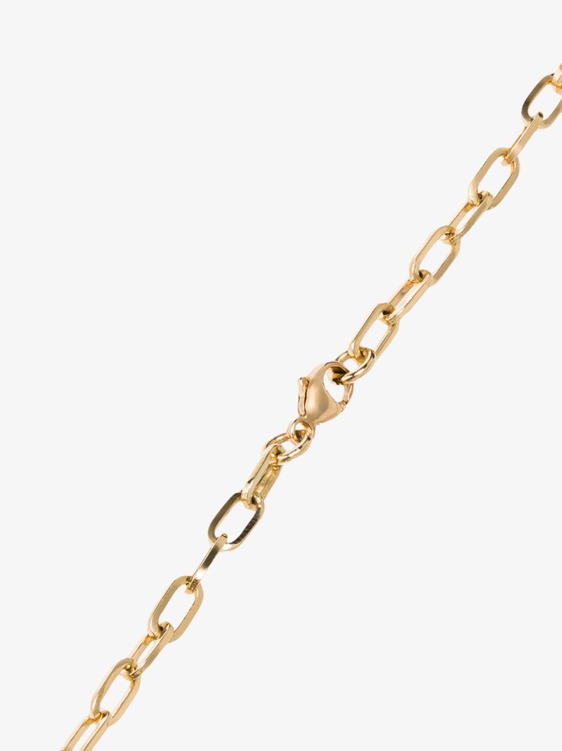 18k Yellow Gold Strength Baby Medallion Diamond Necklace
