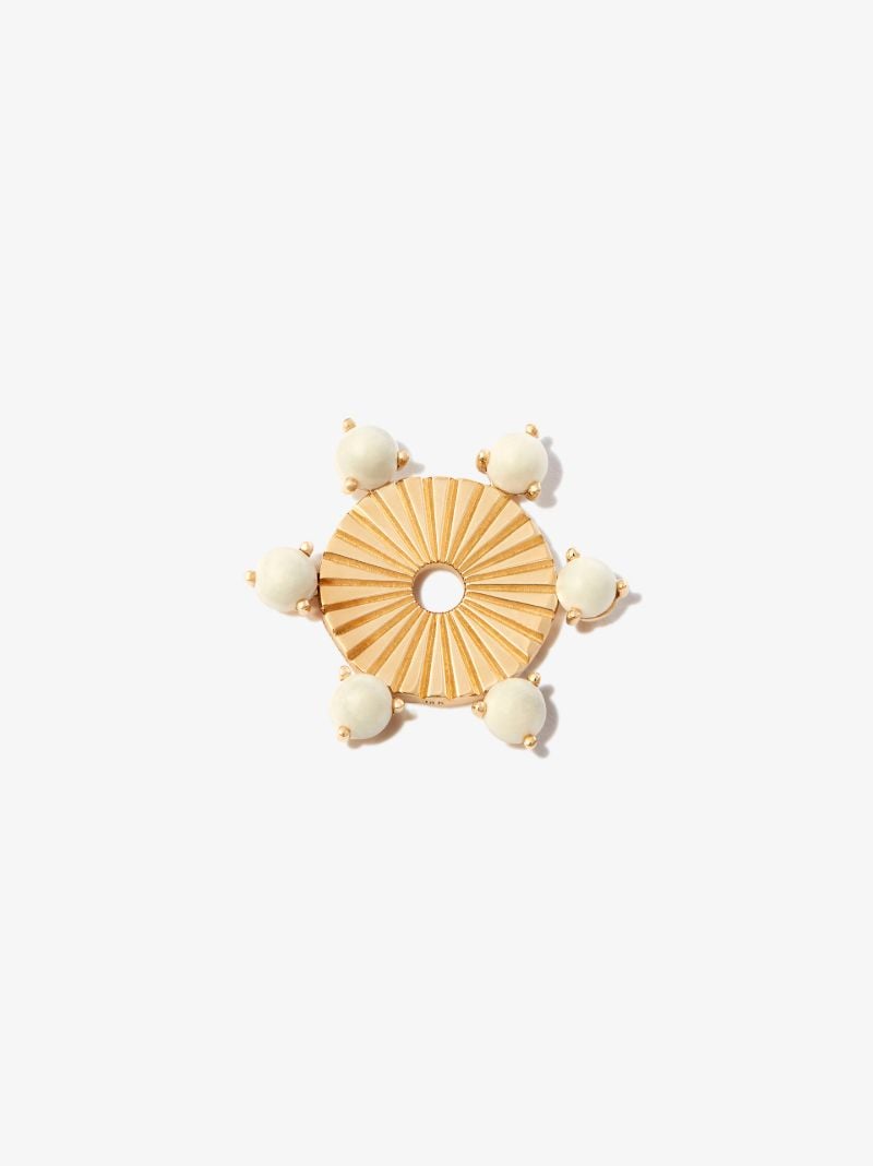 18k Yellow Gold Element Pearl Charm