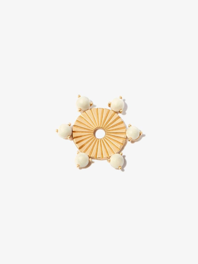18k Yellow Gold Element Pearl Charm