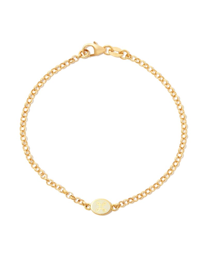 18k Yellow Gold True Love Pendant Bracelet