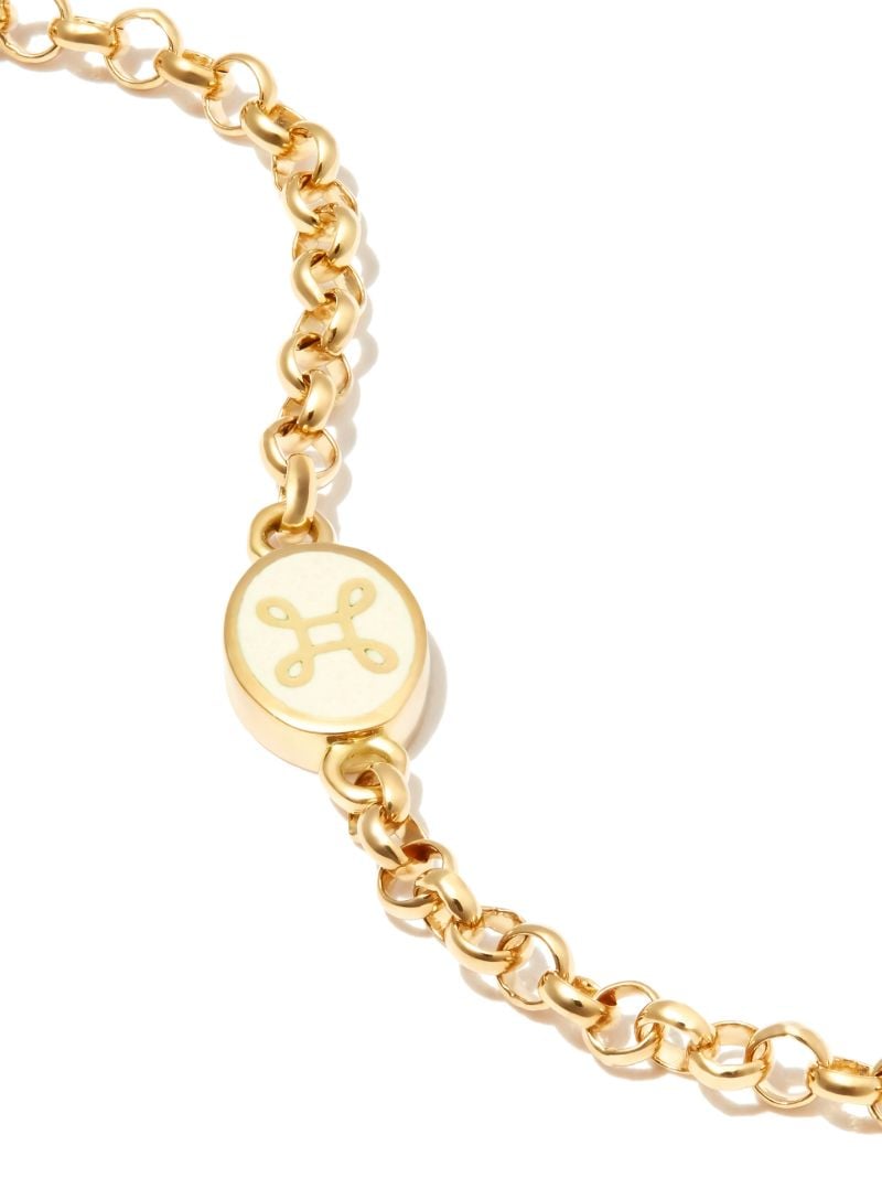 18k Yellow Gold True Love Pendant Bracelet