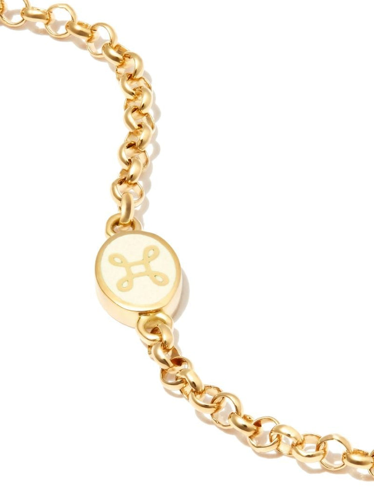 18k Yellow Gold True Love Pendant Bracelet