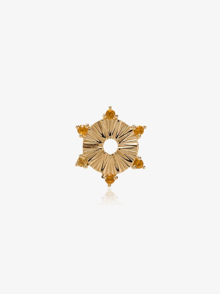 18k Yellow Gold Citrine Element Charm