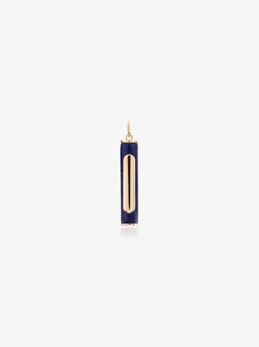 18k Yellow Gold Element Lapis Lazuli Charm