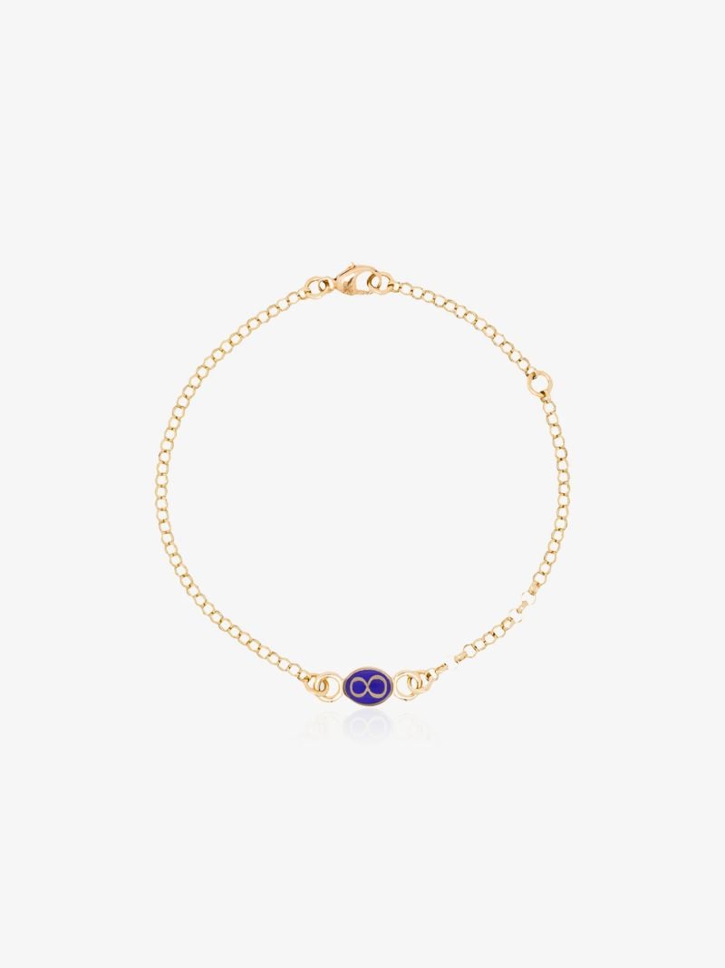 18k Yellow Gold Karma Pendant Bracelet