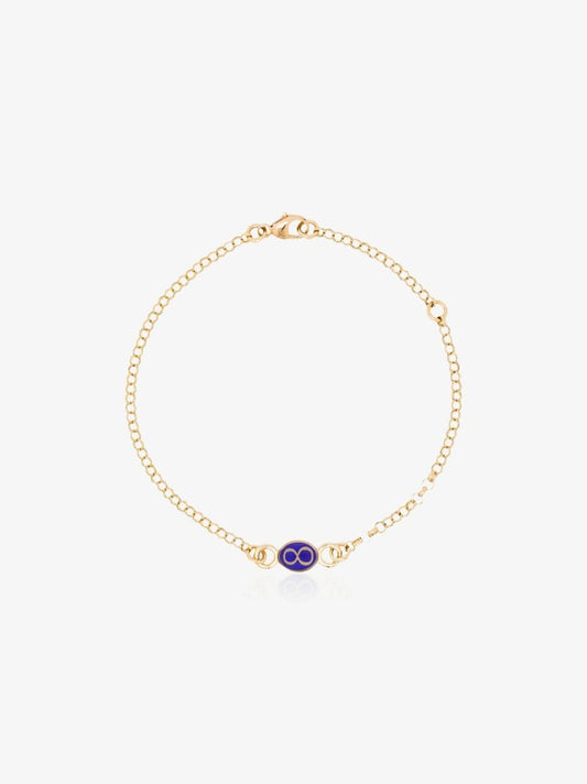 18k Yellow Gold Karma Pendant Bracelet