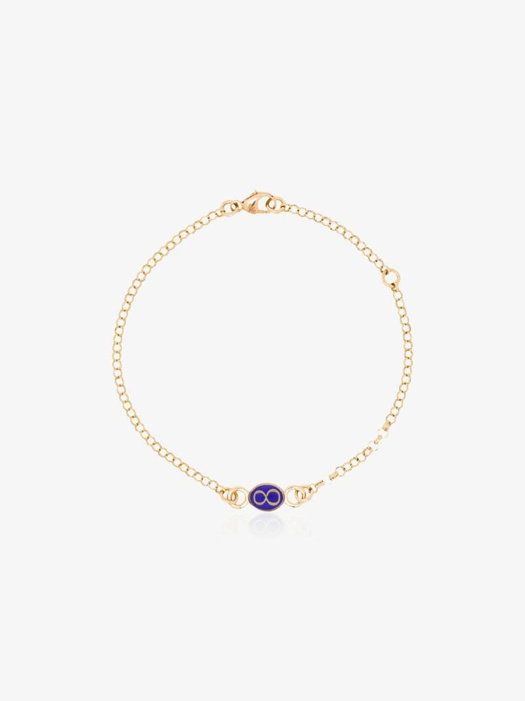 18k Yellow Gold Karma Pendant Bracelet