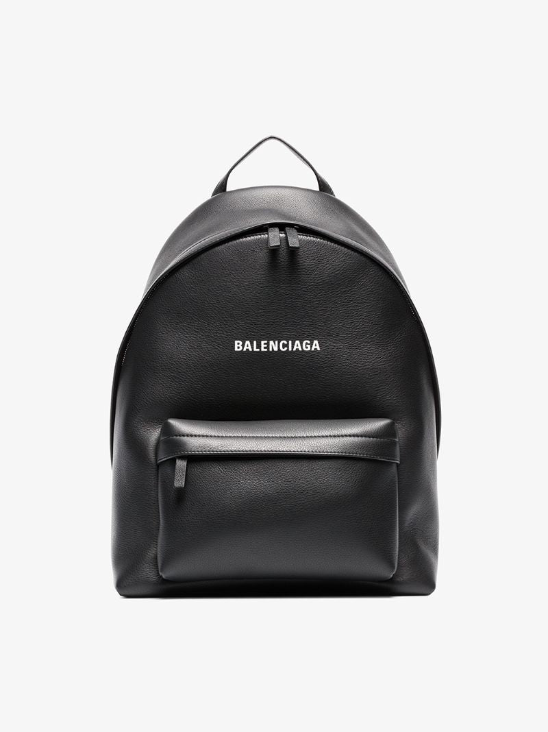 Black Everyday Leather Backpack