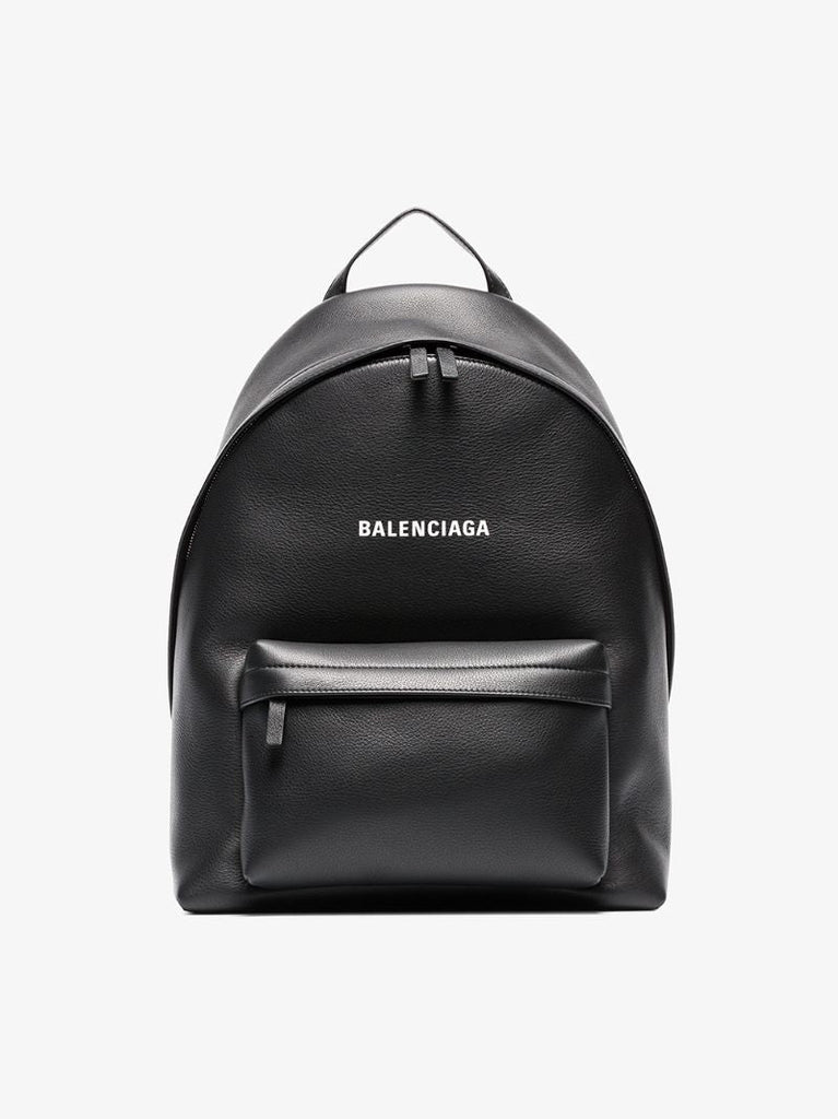 Black Everyday Leather Backpack