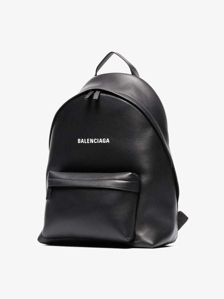 Black Everyday Leather Backpack
