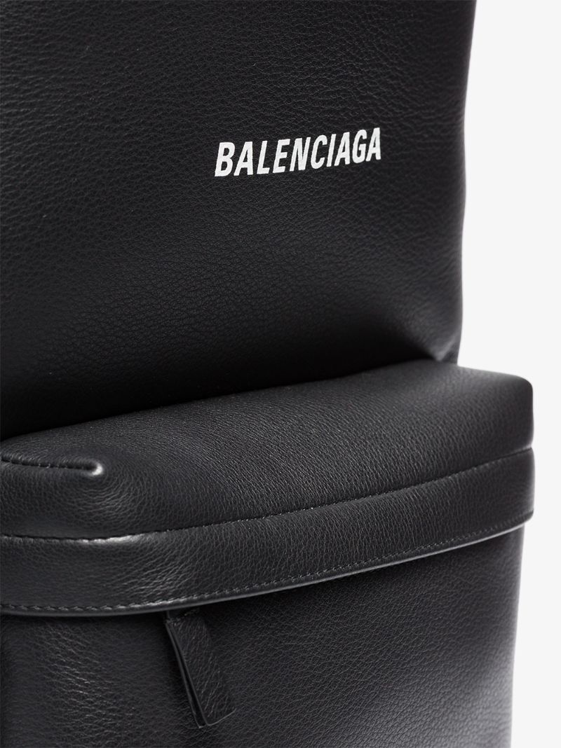Black Everyday Leather Backpack