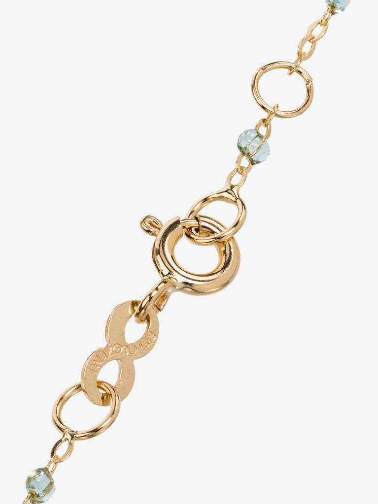 18k Yellow Gold Blue Beaded Bracelet