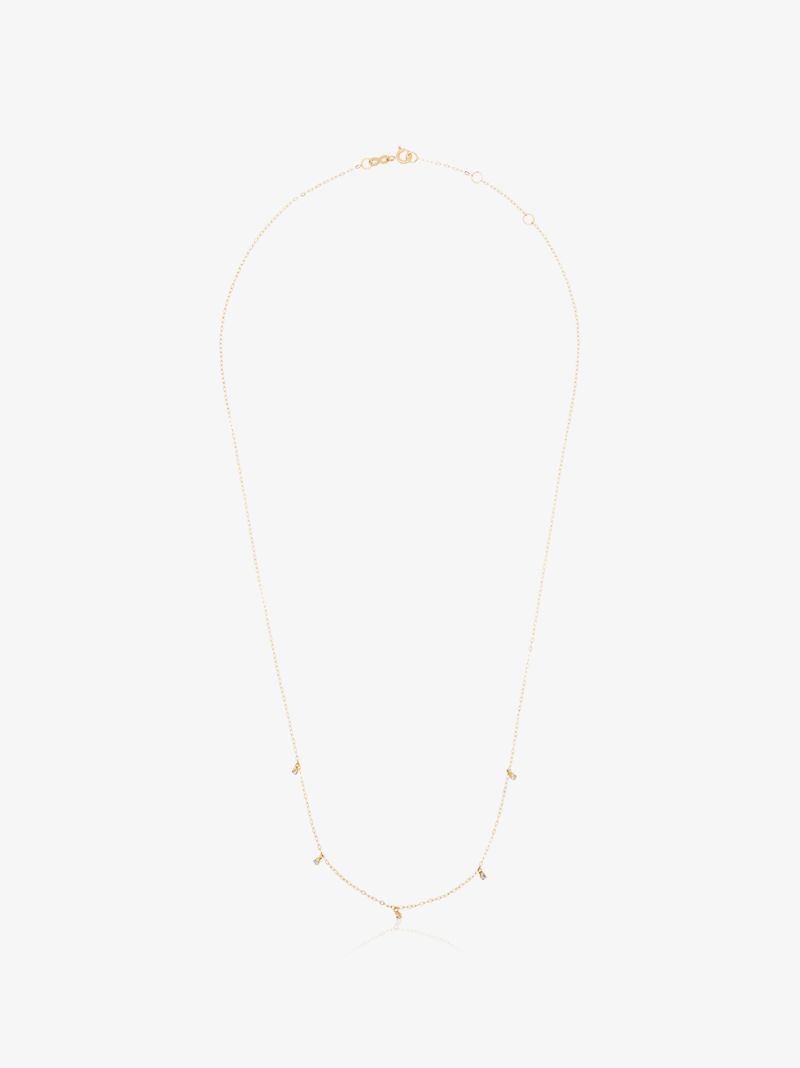 18k Yellow Gold Diamond Necklace