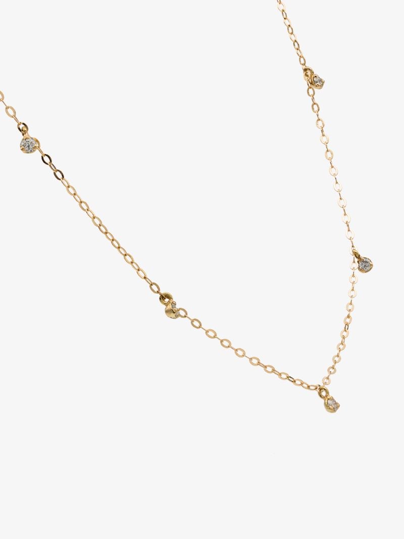 18k Yellow Gold Diamond Necklace