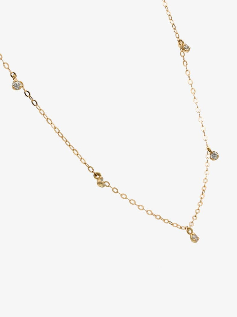 18k Yellow Gold Diamond Necklace