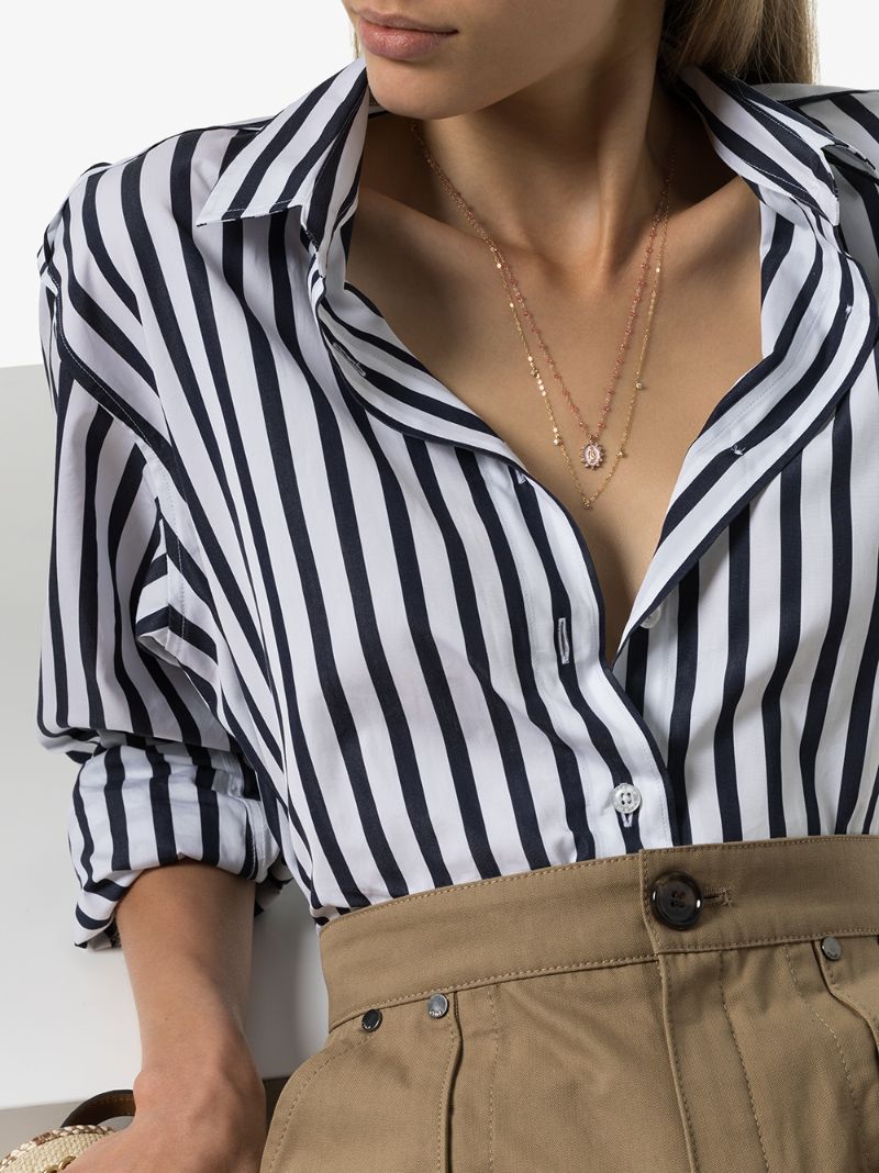 18k Rose Gold Mary Charm Diamond Necklace