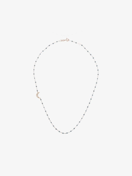 18k Yellow Gold Moon Diamond Necklace