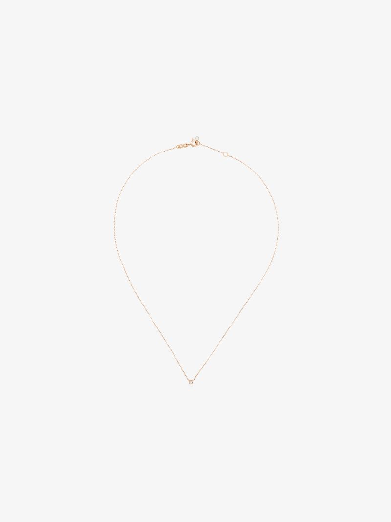 18k Rose Gold Diamond Necklace