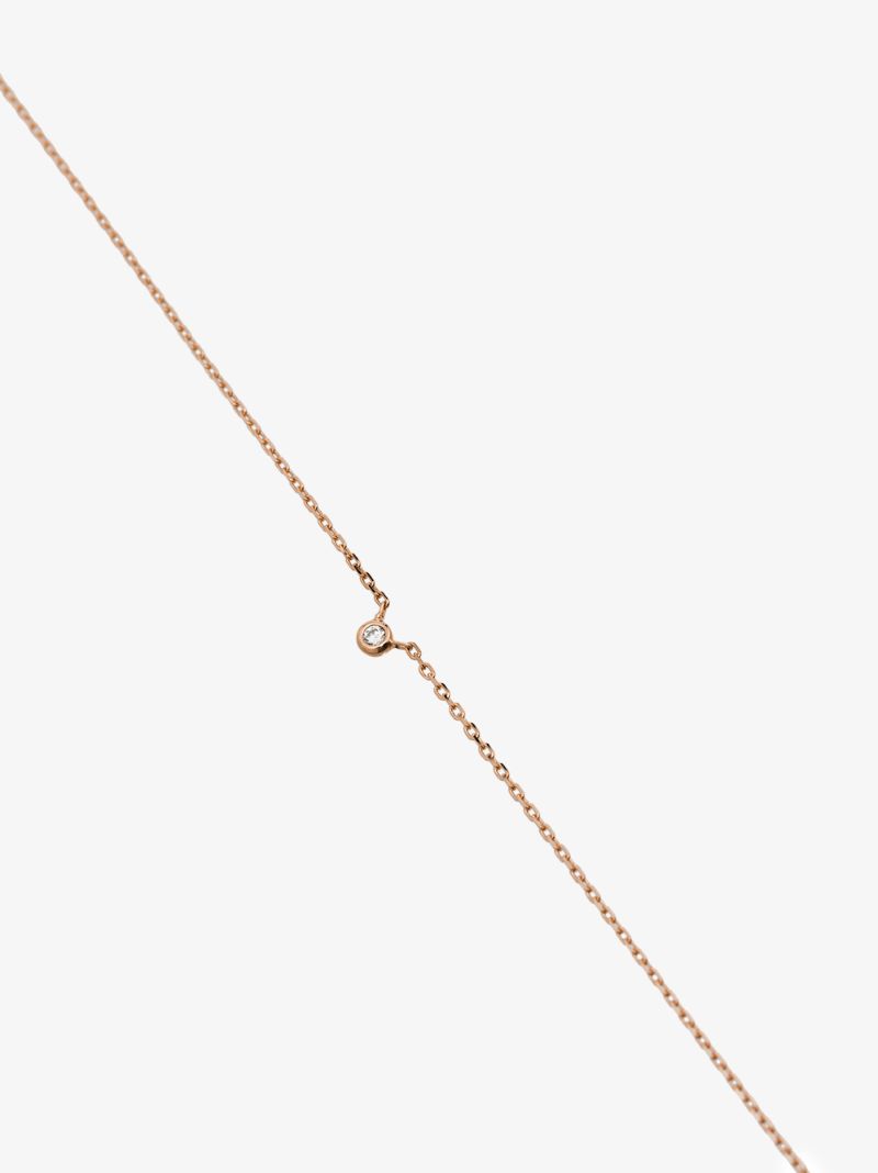18k Rose Gold Diamond Necklace