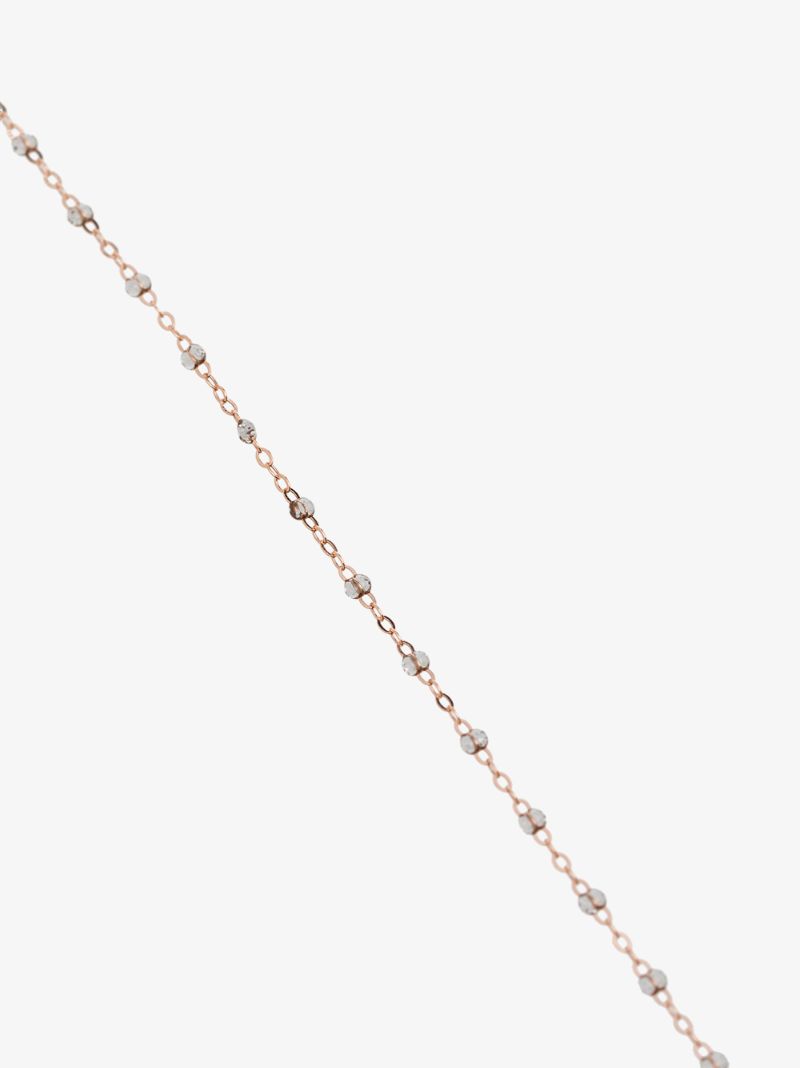 18k Rose Gold Beaded Necklace