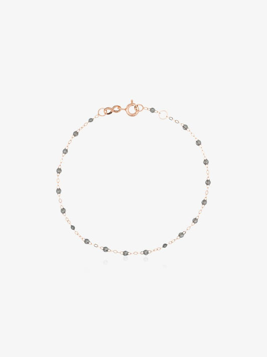 18k Gold with Silver Tone Bead Bracelet