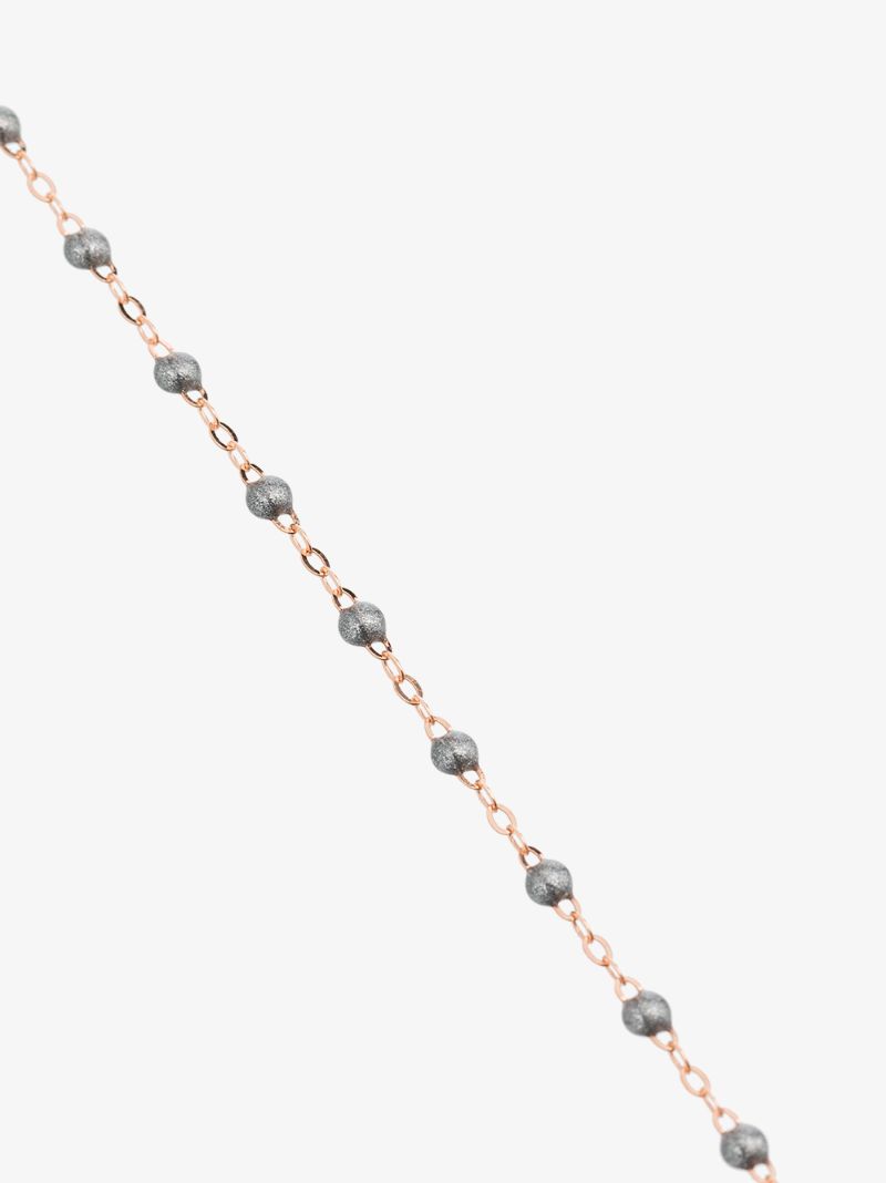 18k Rose Gold Beaded Necklace
