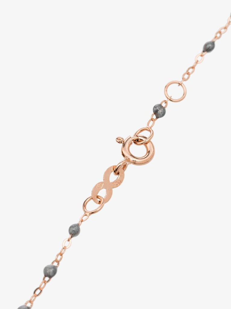 18k Rose Gold Beaded Necklace