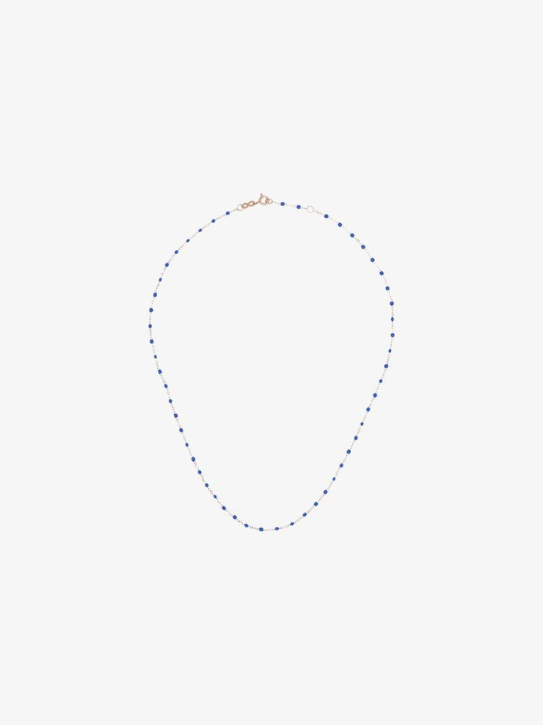 18k Rose Gold Beaded Necklace