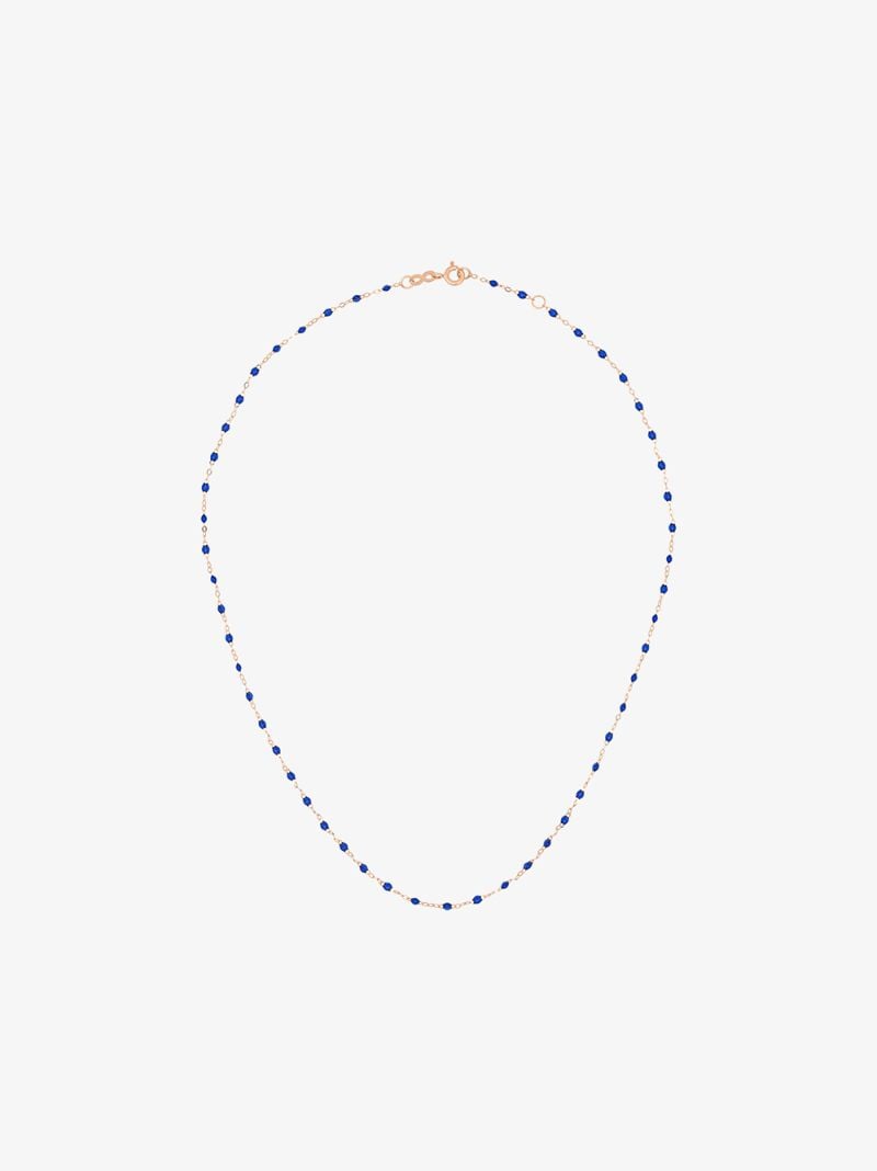 18k Rose Gold Beaded Necklace