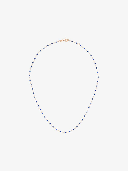18k Rose Gold Beaded Necklace