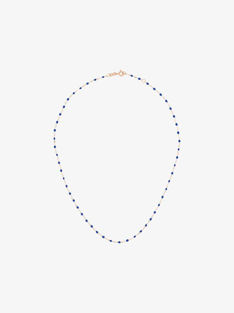 18k Rose Gold Beaded Necklace