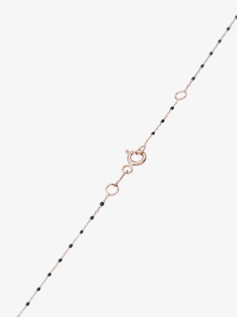18k Yellow Gold Beaded Three Diamond Necklace