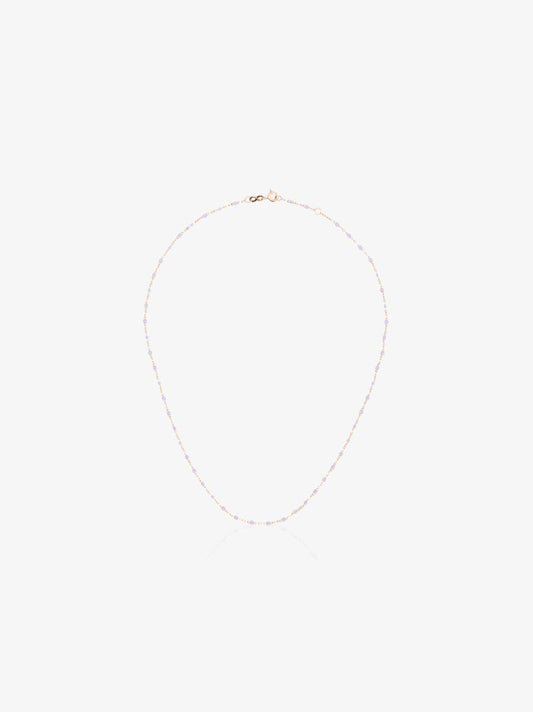 18k Rose Gold Purple Beaded Necklace