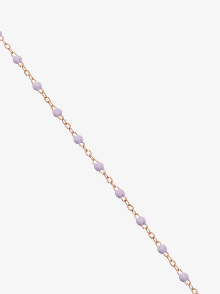 18k Rose Gold Purple Beaded Necklace
