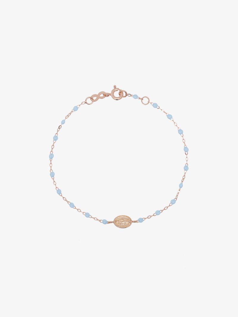 18k Rose Gold Madone Beaded Bracelet