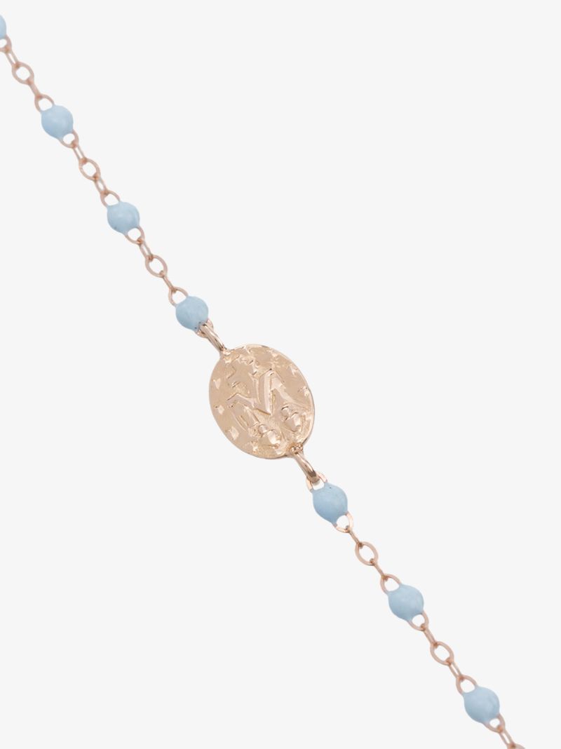 18k Rose Gold Madone Beaded Bracelet