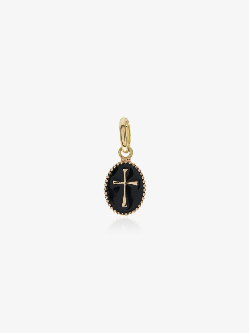 18k Yellow Gold Cross Charm
