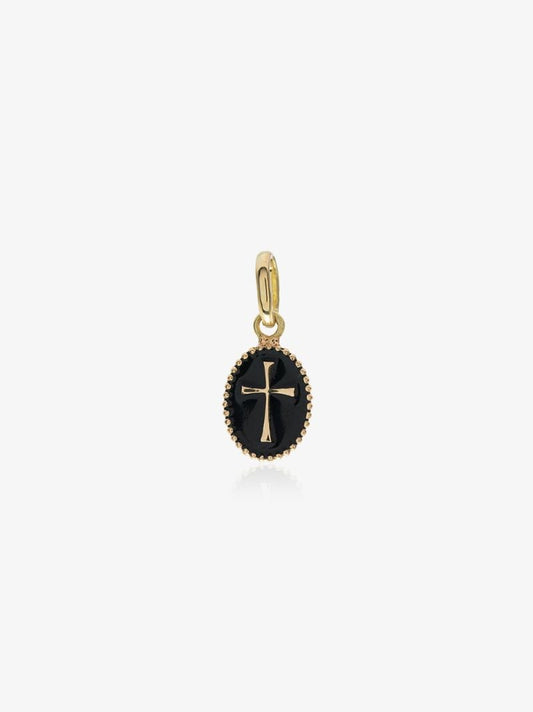 18k Yellow Gold Cross Charm