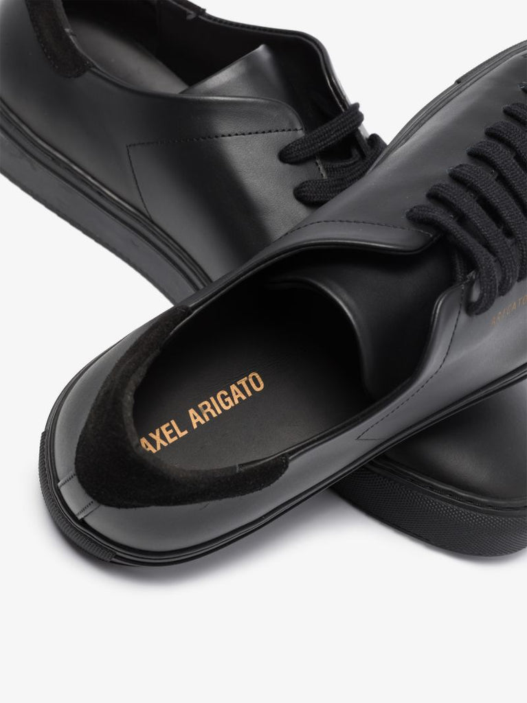 Black Clean 90 Low Top Leather Sneakers