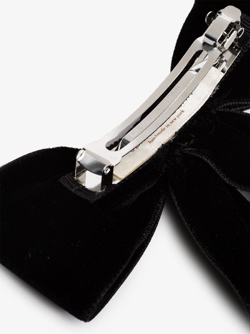 Black Velvet Bow Hair Clip