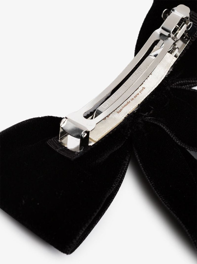 Black Velvet Bow Hair Clip
