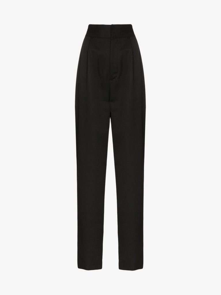 High Waist Slim Trousers