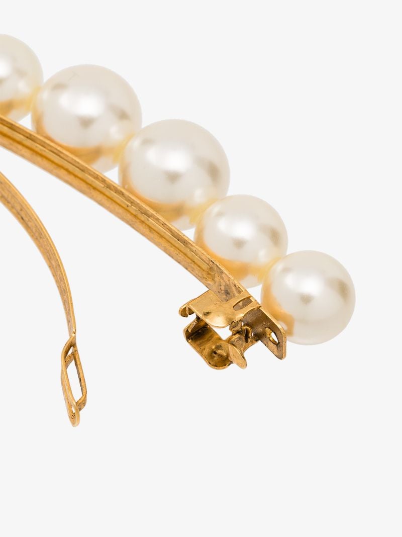 Yellow Gold-plated Gretel Pearl Hair Clip