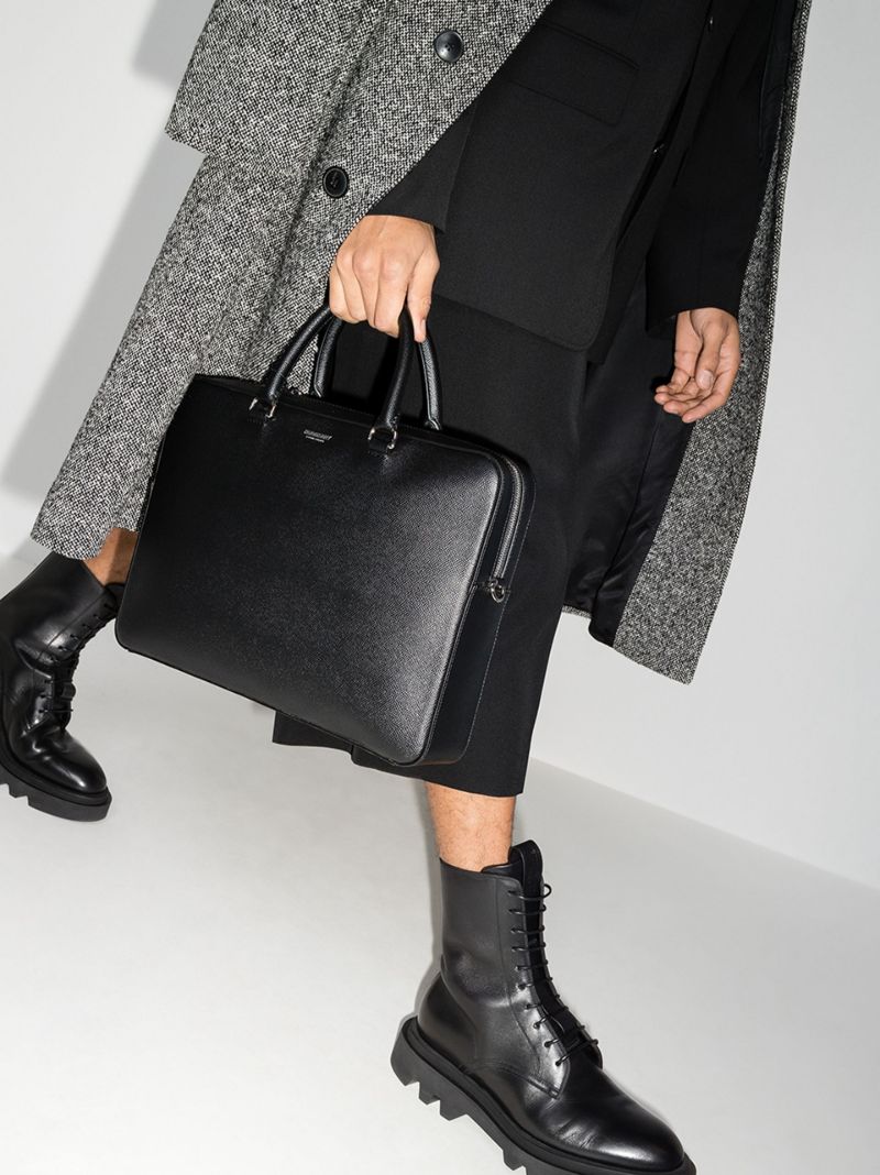 Black Ainsworth Leather Briefcase