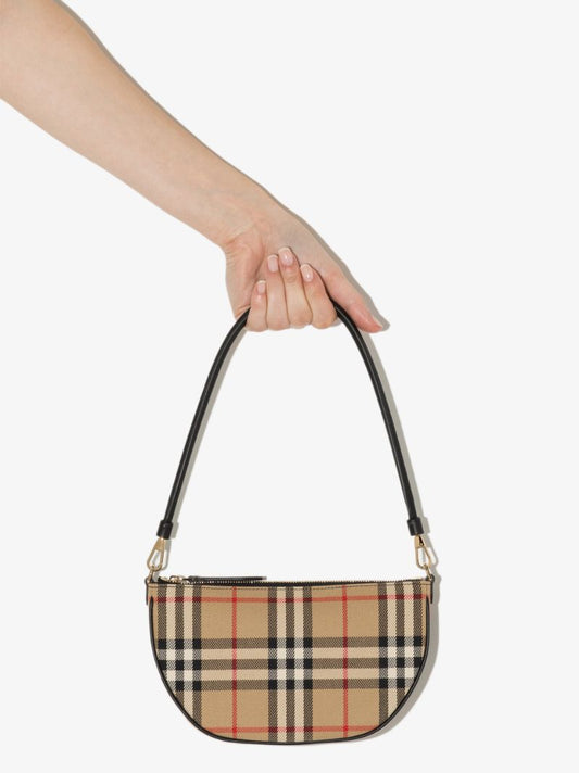 Neutral Phoebe Icon Stripe Mini Bucket Bag