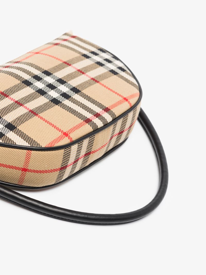 Neutral Phoebe Icon Stripe Mini Bucket Bag