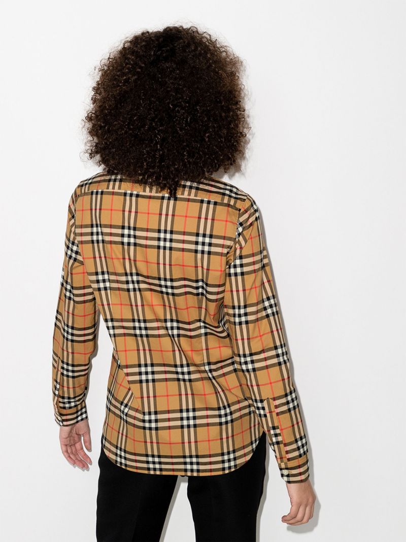 Vintage Check Print Shirt