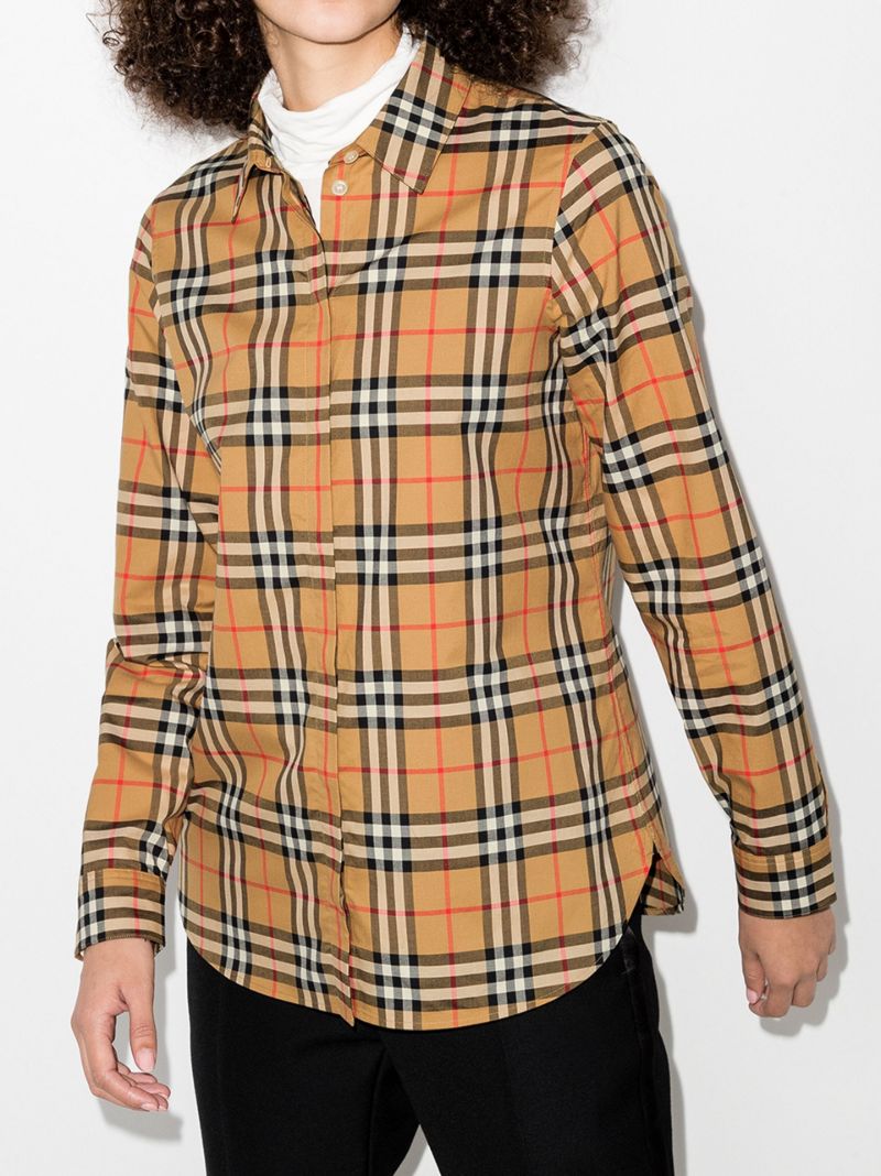 Vintage Check Print Shirt