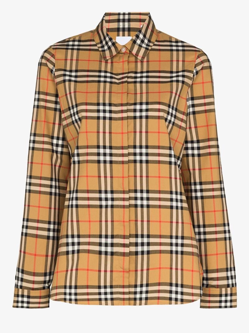 Vintage Check Print Shirt