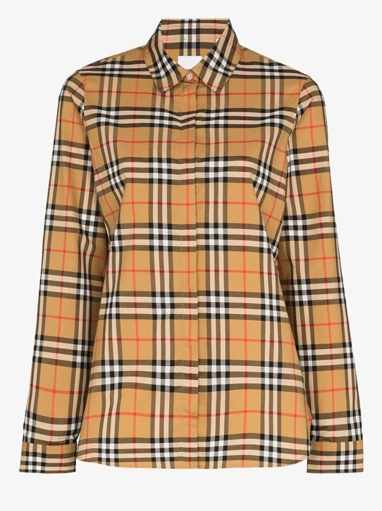 Vintage Check Print Shirt